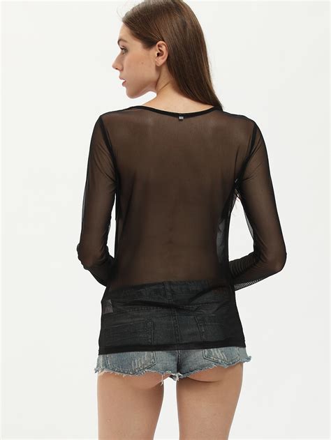 sexy sheer blouse|Sheer Tops: Shop Sheer Tops .